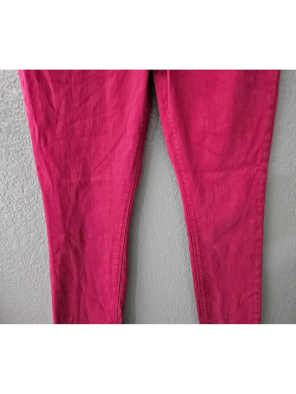 Women's Lucky Brand Denim Jeans Lolita Skinny Size 6/28 Burgundy Pockets Stretch - Picture 10 of 16